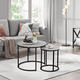 thumbnail image 2 of Set de 2 Mesas de Centro Gris HOMEMAKE FURNITURE Industrial Clásico, 2 of 6