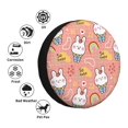 thumbnail image 3 of Bingfone Rabbit So Cute Spare Tire Cover Weatherproof Universal Wheel Protectors for RV Camper Travel Trailer SUV Truck-17 inch, 3 of 8