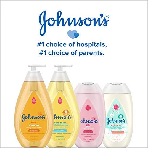 Johnson's Head-To-Toe Gentle Baby Body Wash & Shampoo, Tear-Free, Sulfate-Free & Hypoallergenic Bath Wash & Shampoo for Baby's Sensitive Skin & Hair, Washes Away 99.9% Of Germs 16.9 fl. oz Pack of 3