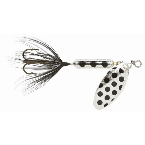 Yakima Bait Worden's Rooster Tail, Inline Spinnerbait Fishing Lure, Metallic Silver Spot, 1/8 oz.