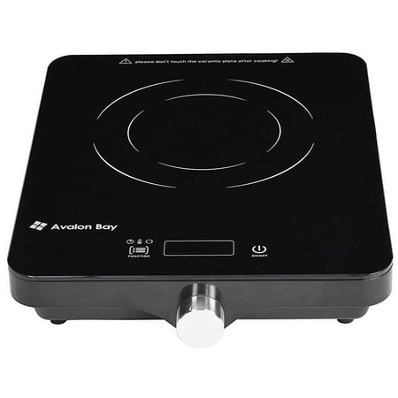 Avalon Bay Portable Ceramic Deluxe Countertop Induction Cooktop Burner, (Best Portable Cooktop 2019)