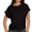 Black, variant on Women's Crew Neck Short Sleeve T Shirt Summer Casual Loose Workout Top