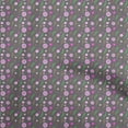 thumbnail image 1 of oneOone Georgette Viscose Gray Fabric Asian Retro Floral Craft Projects Decor Fabric Printed By The Yard 42 Inch Wide, 1 of 4
