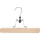 thumbnail image 1 of Juego de 10 perchas de madera para pantalones, color natural, 1 of 5