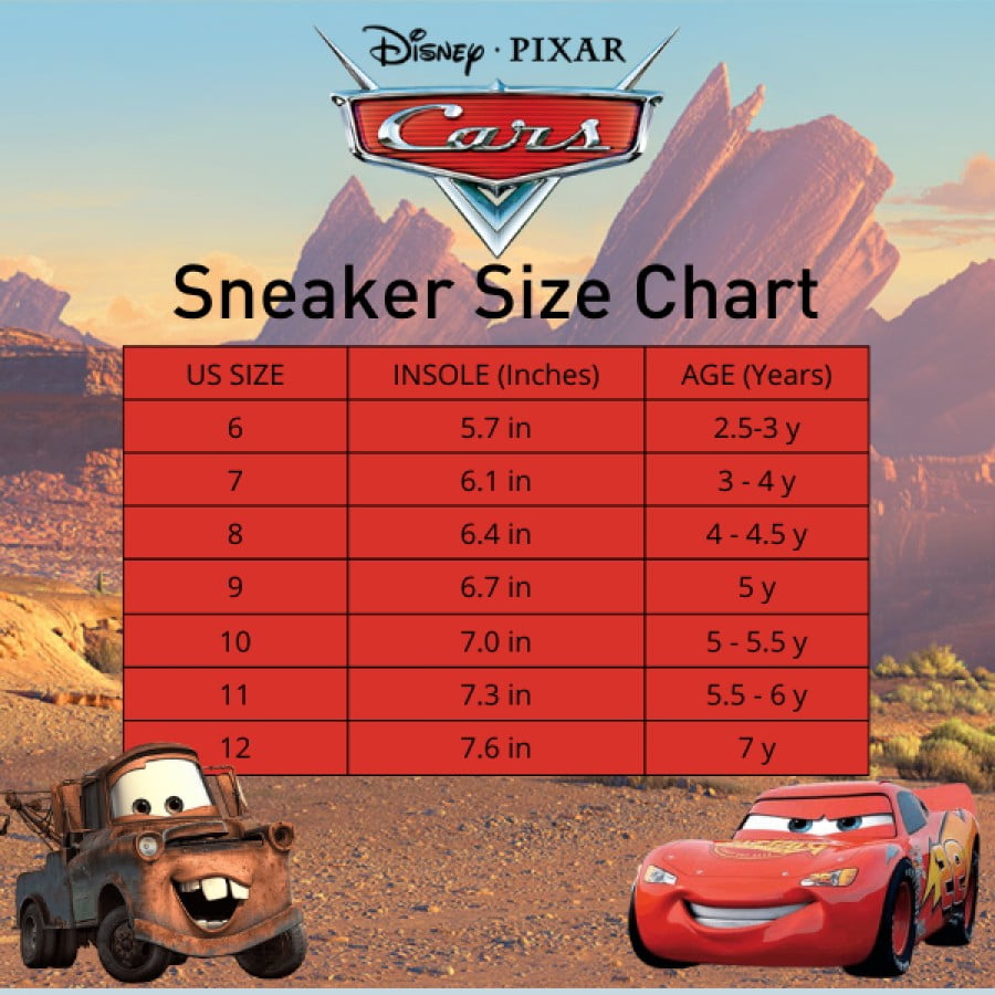 Disney Pixar Cars Lightning McQueen Hook & Loop Light-up Casual Sneakers (Toddler/Little Kids)