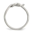 thumbnail image 2 of 925 Sterling Silver Love Knot Ring Size 8 2.5mm Wide , 2 of 2