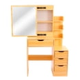 thumbnail image 3 of Tocador de Dormitorio con Banco de 3 Cajones con Almacenamiento y Espejo Moderno Bona Bossa Bona, 3 of 12