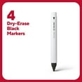 thumbnail image 2 of Staples TRU RED TUD24376609 Pen Fine Bullet Tip Dry Erase Marker Black - Pack of 4, 2 of 9