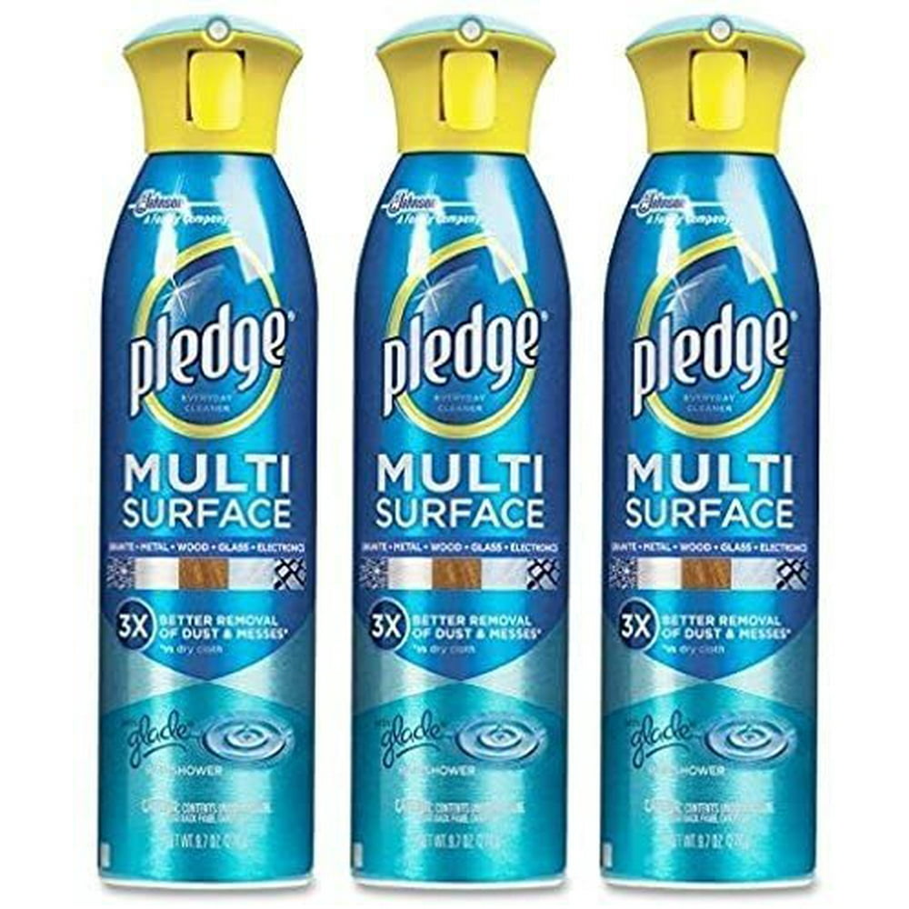Pledge 72416 9.7 Oz Rainshower Scent Multi Surface Spray Cleaner by