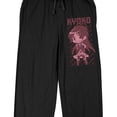 thumbnail image 2 of Puella Magi Madoka Magica Kyoko chibi line strife bg on Black Adult sleep pant-XS, 2 of 4