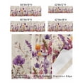 thumbnail image 2 of Curtain Valance for Windows Purple Lavender Daisy Country Flower Kitchen Valances Rod Pocket Short Curtains,Pastoral Plant Retro Linen Window Treatment Panel for Living Room Bathroom Bedroom 54x18in, 2 of 8
