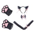 thumbnail image 1 of Conjunto De Cosplay De Gato Con Orejas De Cola De Gatito Dibujos Animados Ropa De Juego De Rol Cómoda Suministros De Fiesta Para Halloween Navidad N.° 3 Sweethay AP007716-01, 1 of 6