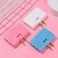 thumbnail image 2 of Rotatable Socket Converter, 180 Degree Swivel Mini Plug Adapter, 3 Way 2-Prong Flat Wall Outlet Adapter,2500w Indoor Wall Tap Power Socket Converter Plug for Home and Travel, 2 of 6