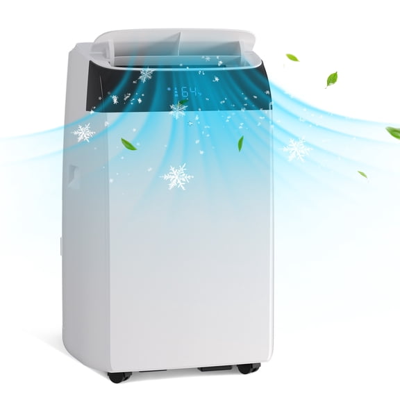 Garvee 14000 BTU Smart Inverter Portable Air Conditioner with Heating & Cooling, Premium ABS Energy Efficient AC for Large Rooms, Remote Control Swing Mode, Easy Install