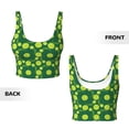 thumbnail image 6 of Goofa Tennis Balls Printed Sports Bras for Women, High Impact Running Bra Workout Crop Tank Tops Longline Sports Bra Push up-XX-Large, 6 of 9