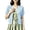 Blue, variant on Festive Knit Cardigan Lightweight Round-Neck Long-Sleeve Button-Front Short Length for Everyday Style, Pink, One Size