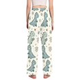 thumbnail image 3 of Dailycode Women's Pajama Pants Wide Leg Lounge Pj Bottoms With Pockets Cartoon Little Dinosaur and Daisy, 3 of 7