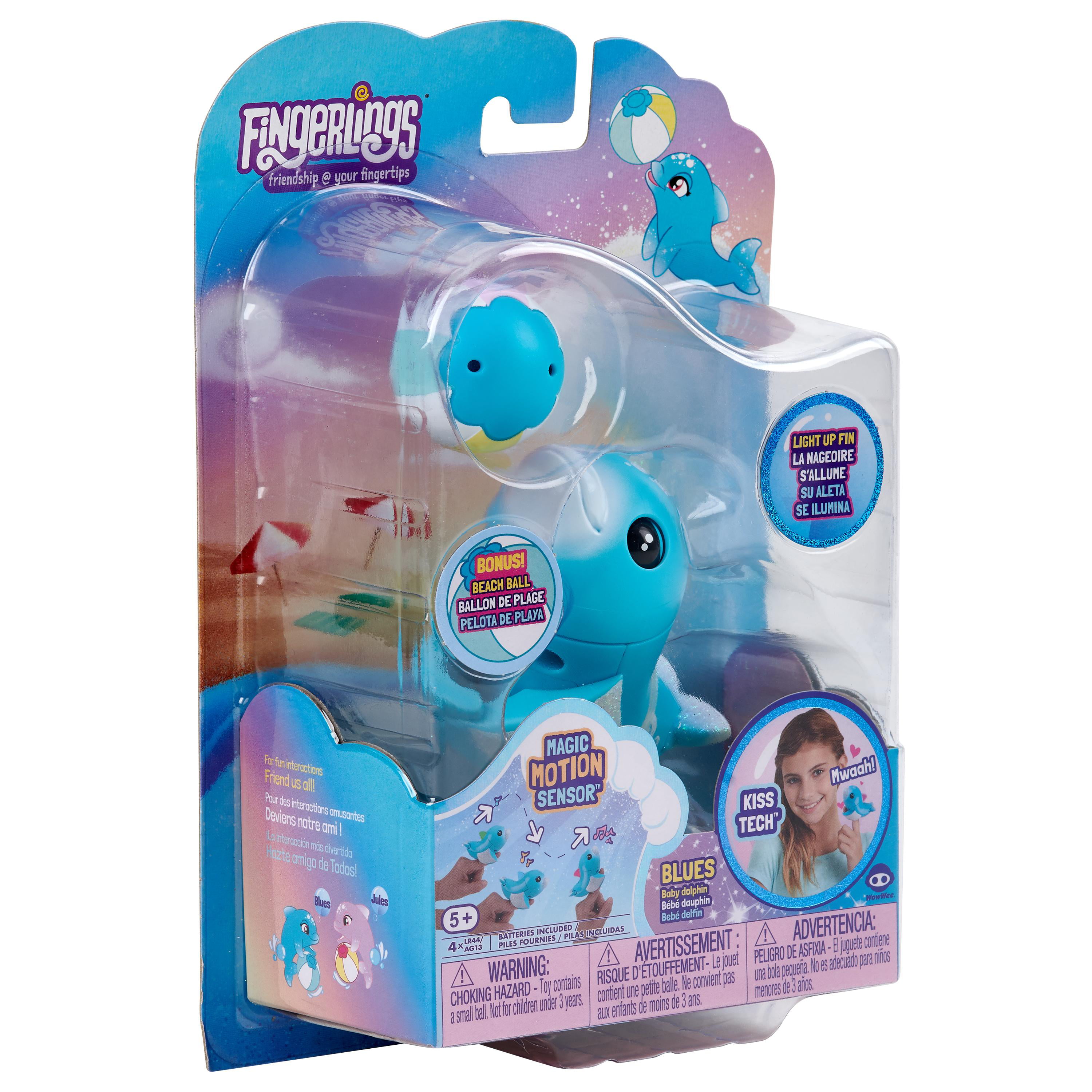 WowWee Fingerlings Unisex Kids Jules Baby Dolphin Pink Motion Toy for sale online 