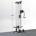 thumbnail image 3 of Luku LAT Pull Down Machine - Wall-Mounted Cable Workout Machine 400Lbs Weight Capacity, Dual Pulley System, 20 Height Adjustments, Compact Home Gym Cable Machine for Full Body Workout, 3 of 8