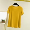 thumbnail image 3 of Womens Summer Tops Short Sleeve Shirts Casual V Neck T Shirt Loose Fit Comfy, 3 of 8