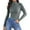 Grey, variant on OSOLU Women Casual Solid Color Bottoming Shirt Slim High Collar Knitted Long Sleeve Tops Fashionable Dailywear