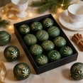 thumbnail image 4 of Dmlowu 12Pcs Antique Christmas Ornaments Sets, Vintage Hanging Christmas Ball Ornaments with Gift Box, Christmas Tree Decorations for Home Wedding Holiday Party, 4 of 7