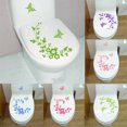 thumbnail image 3 of maskred Wall Sticker Butterflies Flower Vine Paper Lightweight Wallpaper Mould Proof Home Accessory Toilet Background Mural Purple, 3 of 8