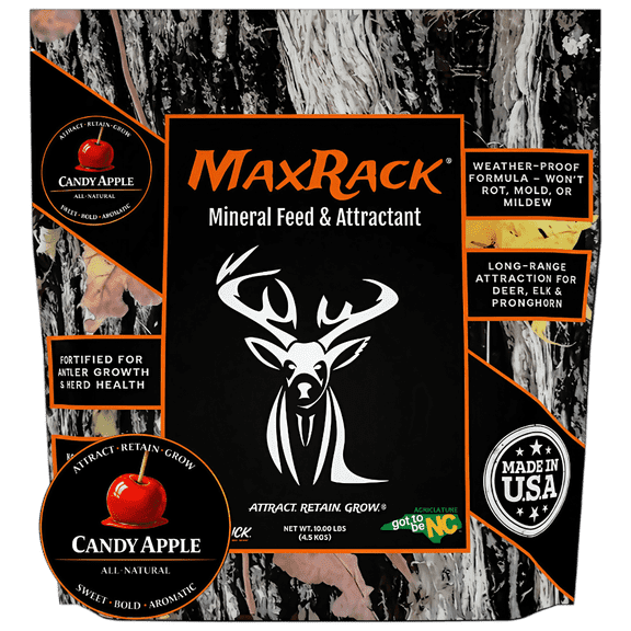UGLYBUCK MaxRack Deer Mineral Feed & Attractant, Candy Apple Flavor, 10 lb Bag
