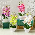 thumbnail image 3 of Cheer.US Artificial Flowers in Pot Decor Flower Arrangements Phalaenopsis Bonsai Plants Flower Bonsai Plants&nbsp;Flowers In Pot Table Centerpieces Dinning Room Table Kitchen Decoration, 3 of 7