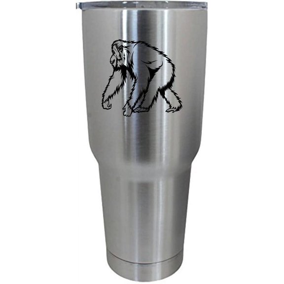 Orangutan Body Zoo Animal Themed Etched 30oz Stainless Steel Tumbler