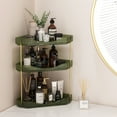 thumbnail image 4 of Lifewit 3-Tier Bathroom Counter Organizer Corner, Plastic Makeup Skincare Storage Organizer Countertop, Perfume Tray and Cosmetic Shelf in Bedroom, Dresser, Kitchen (Green), 4 of 7