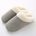 thumbnail image 3 of Wovix Slippers for Womens Warm Memory Foam Anti- House Shoes Comfortable Cotton Slippers Home Bedroom Shoes Indoor Outdoor Fuzzy Collar Thermal Daily, 3 of 3