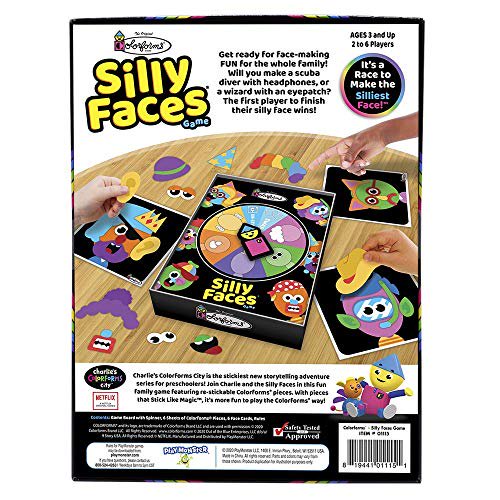 Colorforms Jeu de Visages Rigolos -- Amusement Familial avec Activité Classique -- 3 Ans et Plus