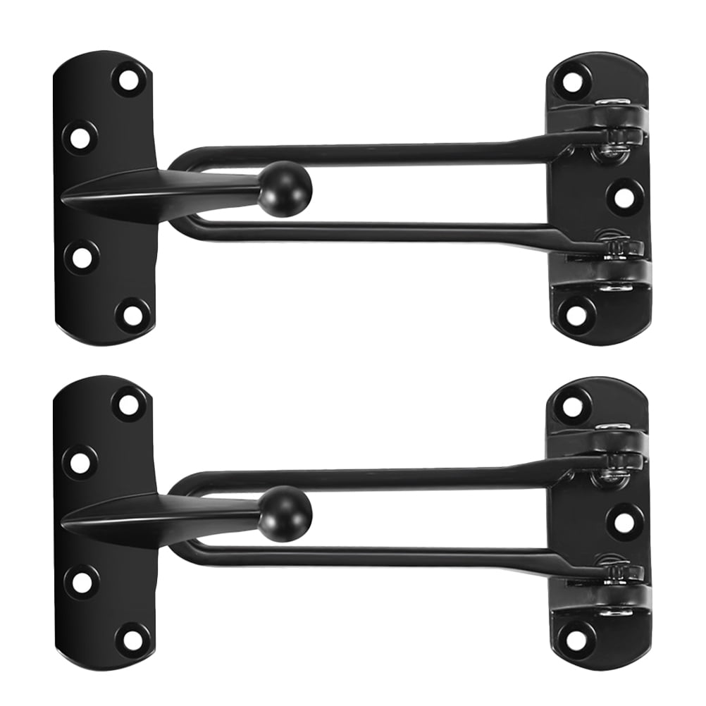 2pcs Swing Bar Door Lock For Hinged Swingin Door Security Hotel Door