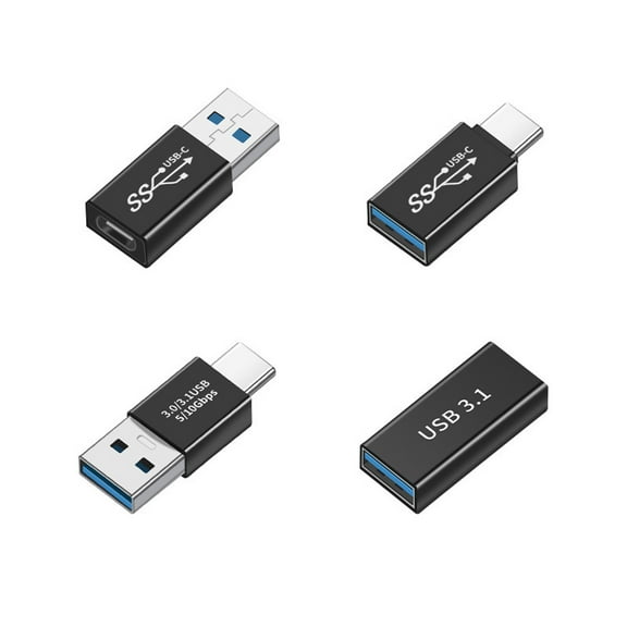 CY 4pcs/lot USB 3.1 Type-A Male Female to USB-C Female Power Data 10Gbps Adapter for Laptop Phone