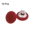 thumbnail image 3 of Unique Bargains 10pcs 16L Fabric Cloth Covered Button 10mm Round Metal Shank Sewing Buttons for Suits Dress Blouses, Red, 3 of 5