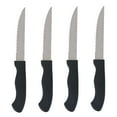 thumbnail image 2 of Mainstays 4-Piece Steak Knife Set with Soft Grip & Black Handles, 2 of 6