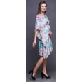 thumbnail image 4 of Bimba Kaftan Court Teinture sur Nœuds pour Femmes, Tenue de Plage, Couvre-Maillot de Bikini, Robe Midi - TG-3X, 4 of 5