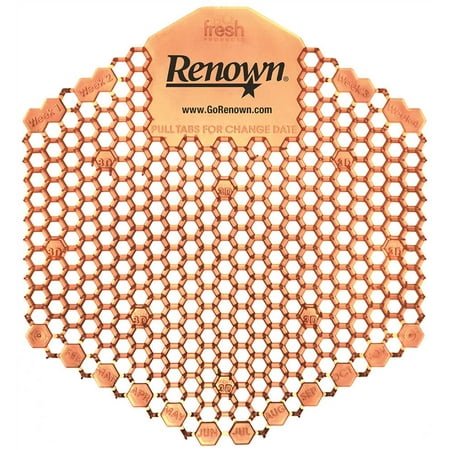 Renown REN03121 Wave 3D Mango Urinal Screen Orange - pack of 10