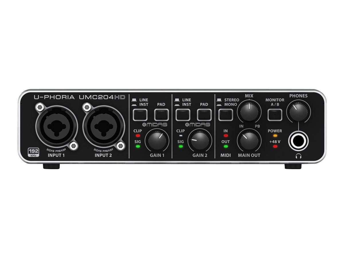 DTM・DAW behringer U-PHORIA UMC204HD Behringer U-PHORIA UMC204HD - Audio interface - 24-bit - 192 kHz