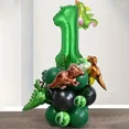 thumbnail image 3 of 25 globos decorativos para fiesta de cumpleaños con diseño de dinosaurio de la jungla, globo digital verde de 32 pulgadas, regalo de Pascua con globo de dinosaurio, 3 of 4