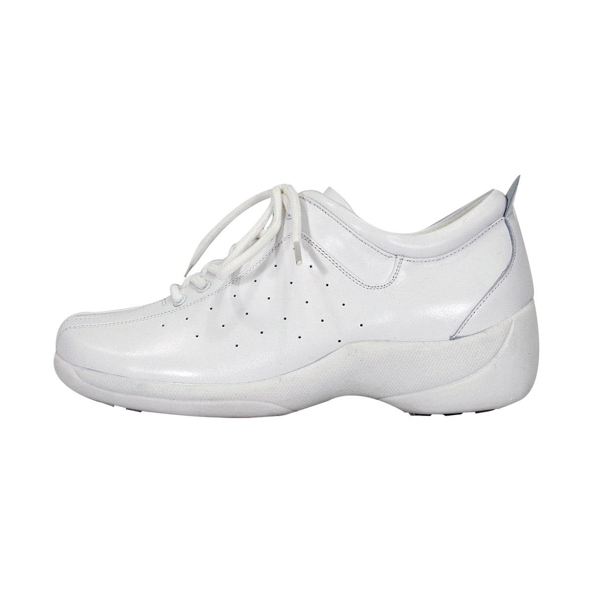 24 HOUR COMFORT Tara Wide Width Professional Sleek Shoe WHITE 7