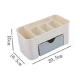 thumbnail image 3 of Caja de almacenamiento de maquillaje de 6 rejillasorganizador de artículos diversossuministros para el hogar (azul) Ndcxsfigh Nuevos Originales, 3 of 3