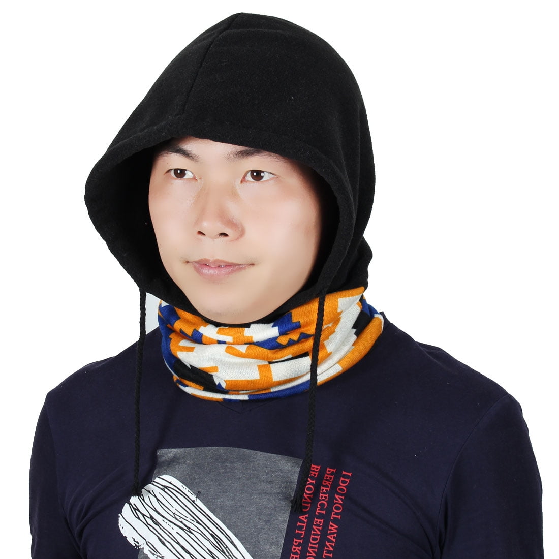 Fleece Adjustable Rope Motorcycling Head Wrap Neck Warmer Protector Balaclava by