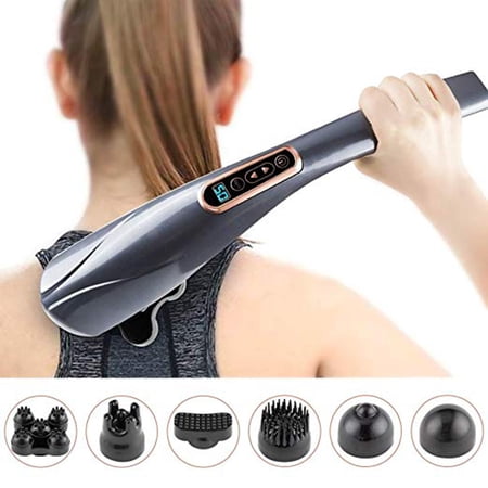LELINTA Back Massager Handheld, Cordless Deep Tissue Percussion Massage for Neck, Shoulder, Leg, Foot and Full Body