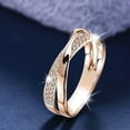 thumbnail image 6 of BNNG Gold Plated Cubic Zirconia Rings for Women Rose Gold Engagement Ring For Women Girls Jewelry Gift Unique Gift Diamond Band Rings for Women Wedding Engagement Anniversary Promise Ring, 6 of 7