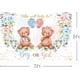 thumbnail image 3 of 7x5ft Bear Gender Reveal Baby Shower Party Backdrop Boy or Girl Blush Pink Blue Floral Photography Background Party Decor Blue and Pink Balloons Gold, 3 of 4