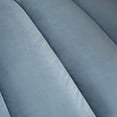 thumbnail image 5 of Nicole Miller Janie Velvet Club Chair Channel Tufted Nailhead Trim Metal Leg Tip, Slate Blue/Chrome, 5 of 9