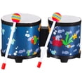 thumbnail image 1 of Bongos Instrument de Percussion Tambour d'Éveil Musical pour Débutants, 1 of 5