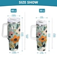 thumbnail image 4 of Yayeee Tumbler with Lid and Straw 40oz Stainless Steel with Handle Iced Coffee Vacuum Insulated Water Bottle, 4 of 7